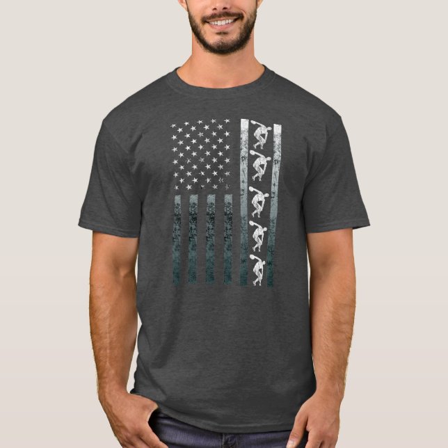 Camiseta Discus Thwer Track E Field Vintage America (Frente)