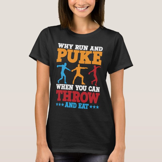 Camiseta Discus Thwer Why Run And Puke Discus Thwing 1 (Frente)