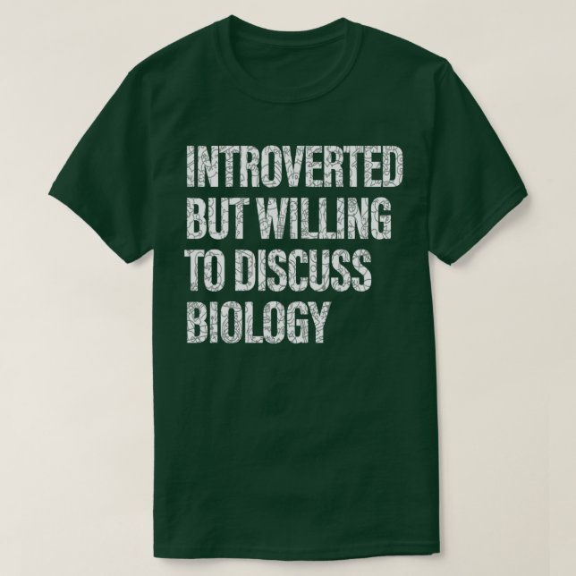 Camiseta Discussão sobre Estudantes de Biologia 1 (Frente do Design)