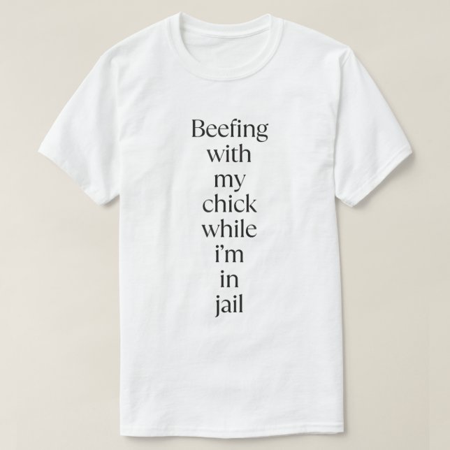 Camiseta discutindo com Minha Franga (Frente do Design)