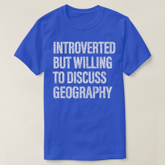 Camiseta Discutindo Estudantes de Geografia (Frente do Design)