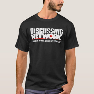 Camiseta Discutindo o Tshirt da rede