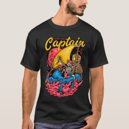 Camiseta Diseño 3D Think Like a Captain