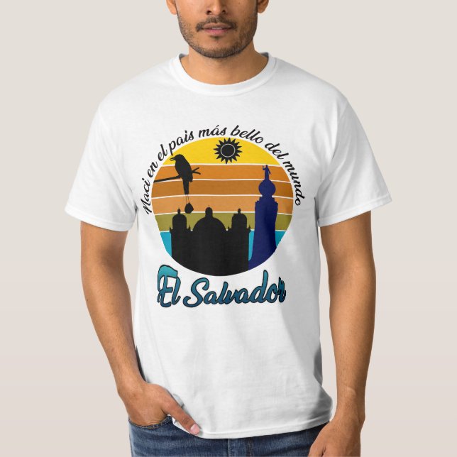 CAMISETA DISEÑO EL SALVADOR (Frente)
