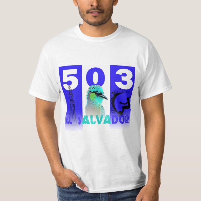 CAMISETA DISEÑO EL SALVADOR 503 (Frente)