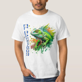 CAMISETA DISEÑO EL SALVADOR IGUANA 
