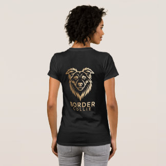 Camiseta Diseño Premium de Border en Dorado