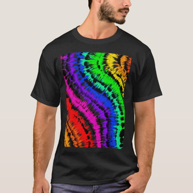 Camiseta Diseño tie dye rainbow (Frente)