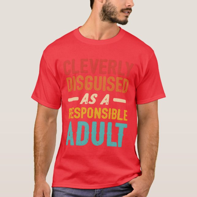 Camiseta Disfarçado Inteligentemente Como Uma Citação de Ad (Frente)