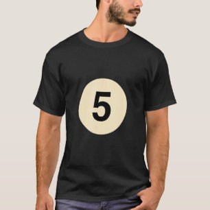 Camiseta Disfarce Billiard como a fantasia do grupo nº 5