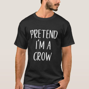 Camiseta Disfarce de Corvo Falso para o Halloween Divertido