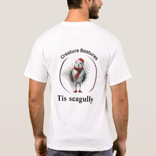 Camiseta disfarce de natal de gaivota Engraçado Sarcasm