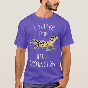 Camiseta Disfunção 1 do réptil do lagizard Gecko Leopardo