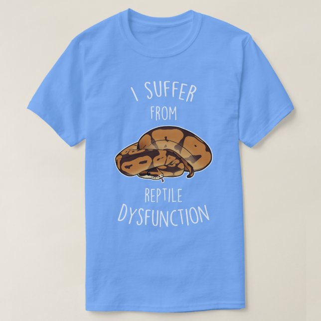 Camiseta Disfunção do Réptil do Python Ball (Frente do Design)