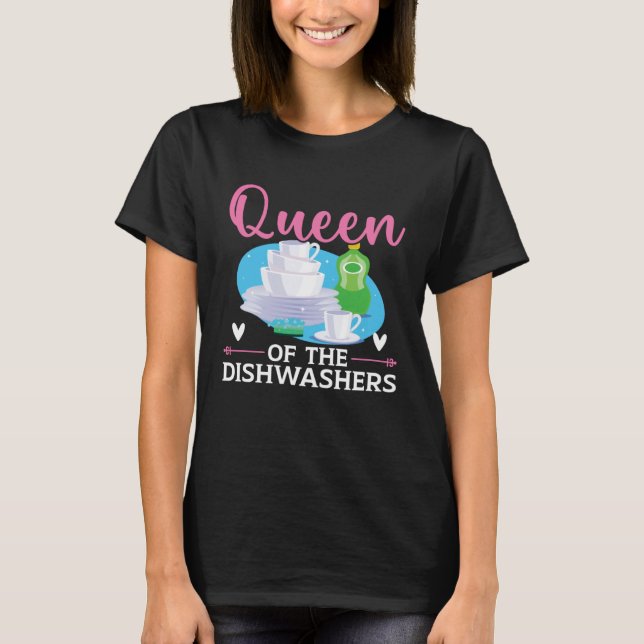 Camiseta Dishwashing Job Profession Restaurant Employee Dis (Frente)