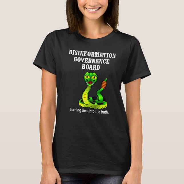 Camiseta Disinformation Governance Conselho Satire Sarcasm (Frente)
