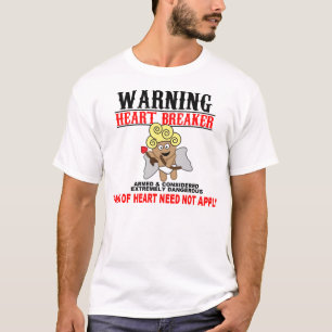 CAMISETA DISJUNTOR DE ADVERTÊNCIA DO CORAÇÃO