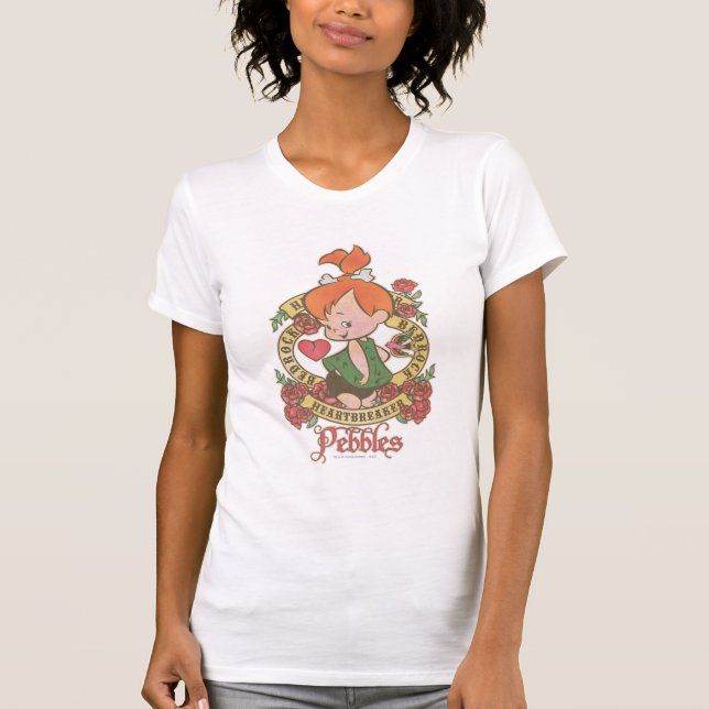 Camiseta Disjuntor de coração PEBBLES™ (Frente)