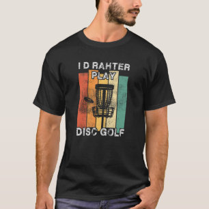 Camiseta Disk Golf cita o disco gráfico Golf Player Gol de