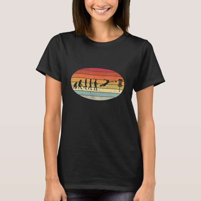 Camiseta Disk Golf Evolution Sport Frisbee Fans Disc Golf (Frente)
