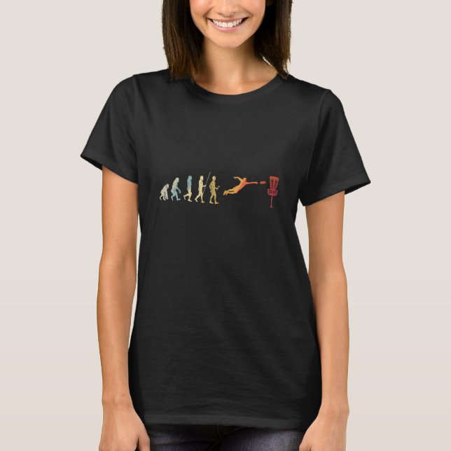 Camiseta Disk Golf Evolution Sport Frisbee Fans Disc Golf P (Frente)