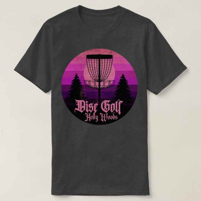 Camiseta Disk Golf Holly Woods Domingo (Frente do Design)