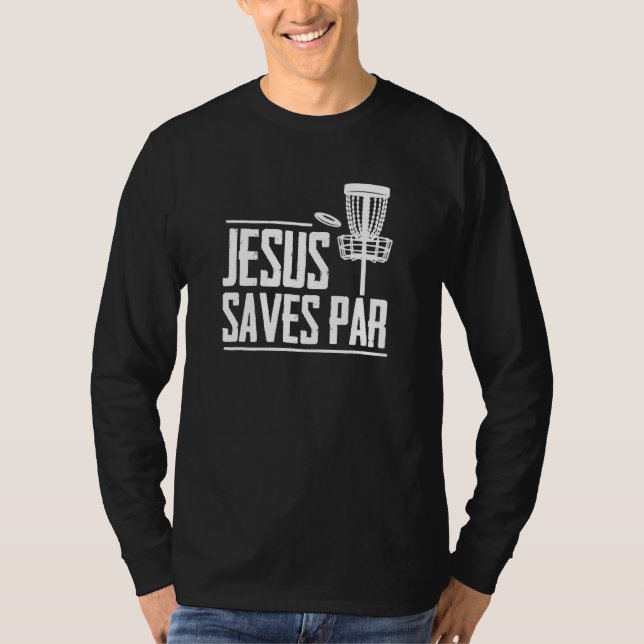 Camiseta Disk Golf Jesus Treesus Tree-Sus Frisbee Frolf Dis (Frente)