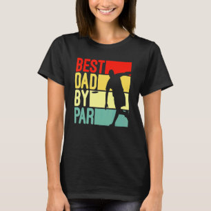 Camiseta Disk Golf Men Melhor Pai Por Par Disk Golf Vintage