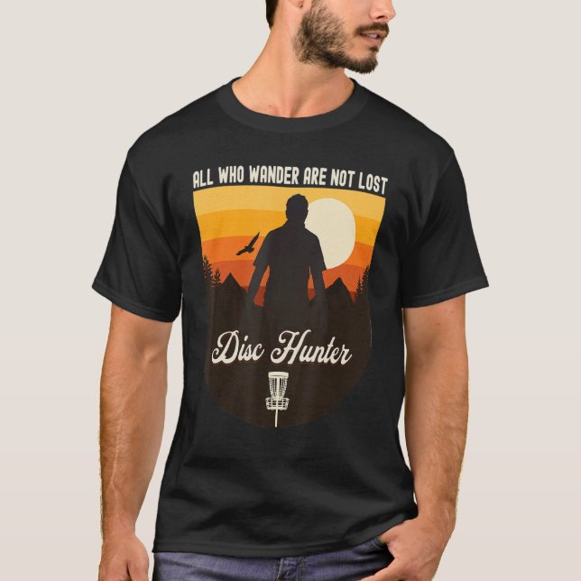 Camiseta Disk Hunter All Who Wander Is Not Lost Disk Gol (O (Frente)
