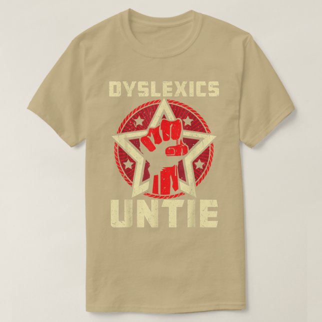 Camiseta Disleics Untie Funny Dysleia Consciência (Frente do Design)