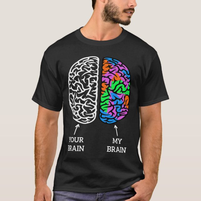 Camiseta Dislexia Autista excelente Adhd Neurodiversidade A (Frente)