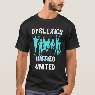 Camiseta Dislexia Dislexia Unitária são Pessoas Poo Dislexi