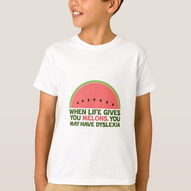 Camiseta Dislexia Engraçada Quota Humor Disléxico (Frente)