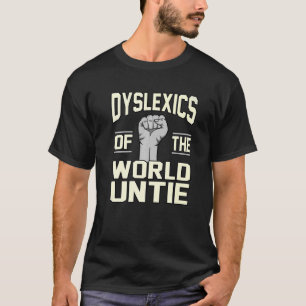 Camiseta Dislexia Mundo Une Dislexia Sensibilização Silver