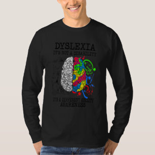 Camiseta Dislexia Não é uma deficiência É uma Ab diferente