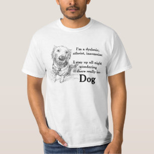Camiseta Dislexia Piada Ateísta Jogada Engraçada