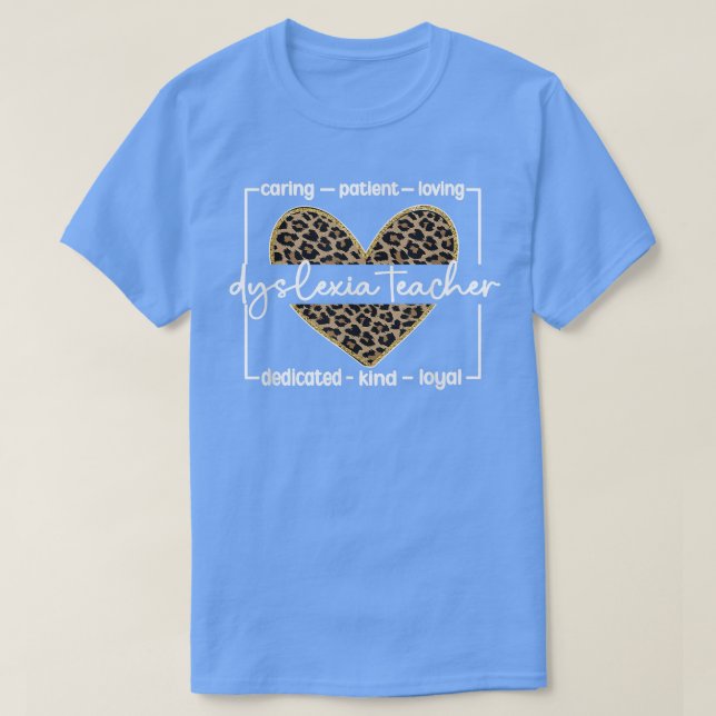 Camiseta Dislexia Professora Terapêutica Disléxica Dislexia (Frente do Design)