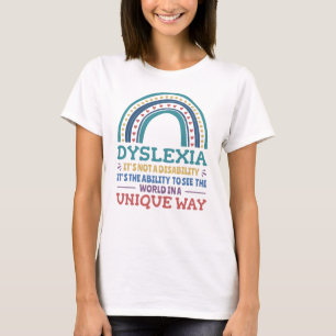 Camiseta Dislexia Sensibilização Dislexia