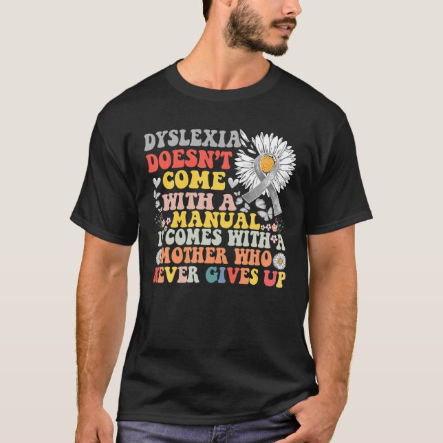 Camiseta Dislexia Sensibilização Margarida Groovy Guerreiro (Frente)