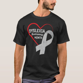 Camiseta Dislexia Sensibilização Mês Professores Engraçados