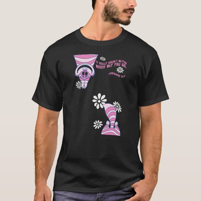 Camiseta Disney Alice In Wonderland Cheshire Cat Doesn't Ma (Frente)