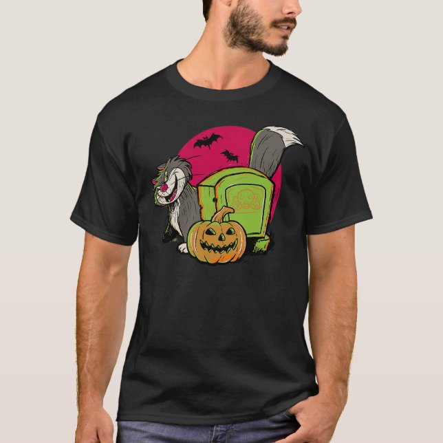 Camiseta Disney Cinderella Halloween Lucifer The Cat Gravey (Frente)