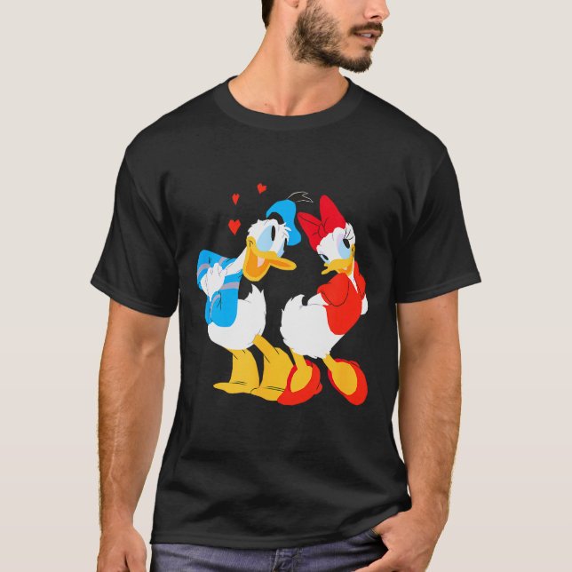 Camiseta Disney Donald And Daisy Sweethearts Valentine’s Da (Frente)