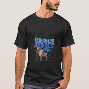 Camiseta Disney Frozen Foto em Grupo Rena é Melhor Do Que 