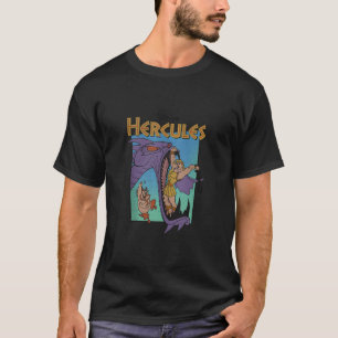 Camiseta Disney Hércules Hidra Batalha Retro Cláss