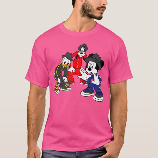 Camiseta Disney Hip Hop Mickey E Amigos (Frente)