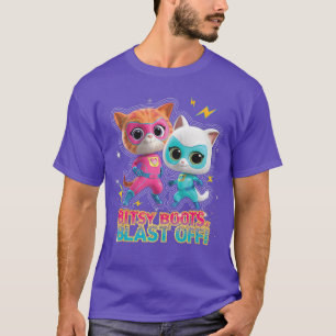 Camiseta Disney Junior SuperKitties Ginny e Bitsy Boots B