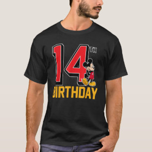 Camiseta Disney Mickey 14 Birthday Standard