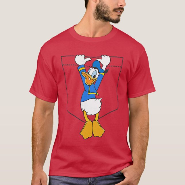 Camiseta Disney Mickey Friends Donald Duck Small Pocket gif (Frente)