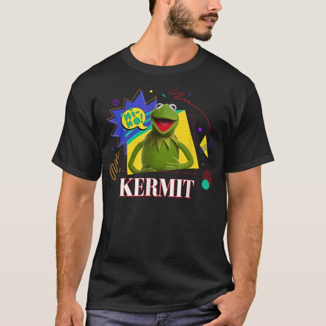 Camiseta Disney Muppets Kermit the Frog Retro ’90s Muppet M (Frente)